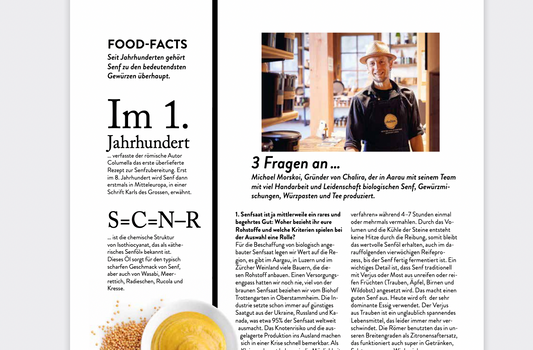 Unser Senf im Magazin "Kochen" 02/2023