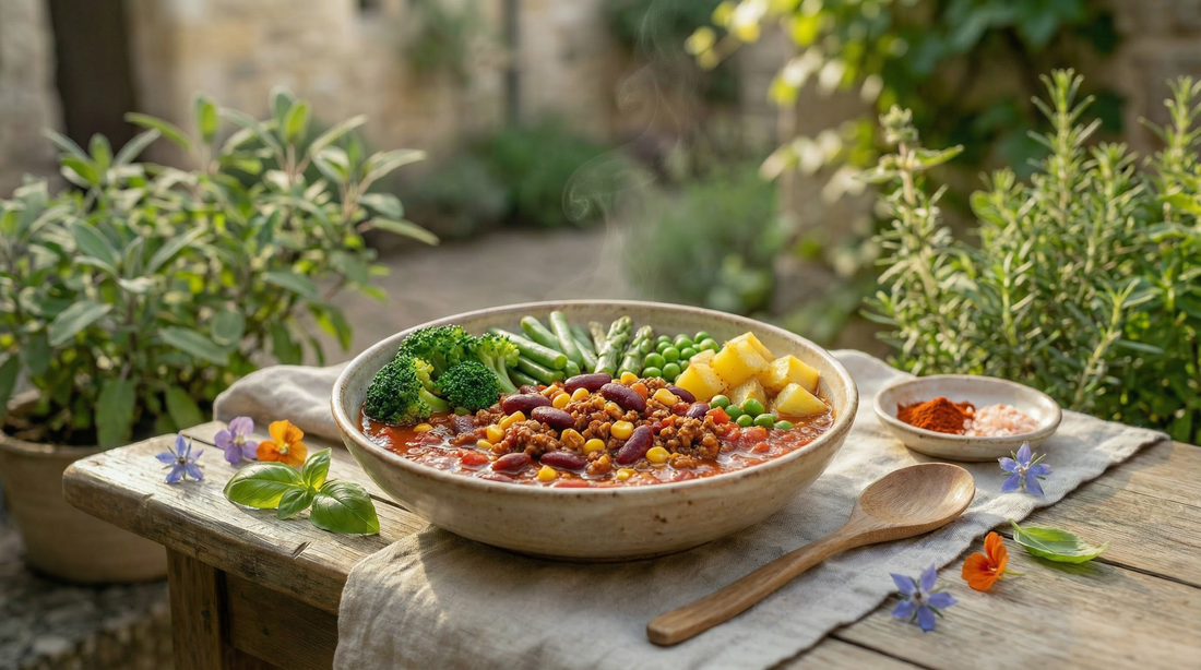 Rezept bunter Chili-Eintopf