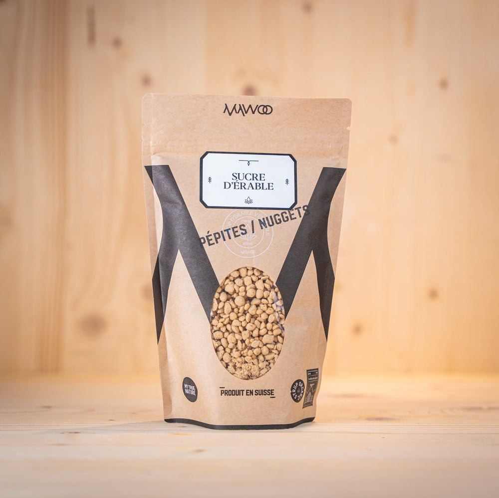 Ahornzucker Nuggets Bio von Mawoo im Beutel 250 g