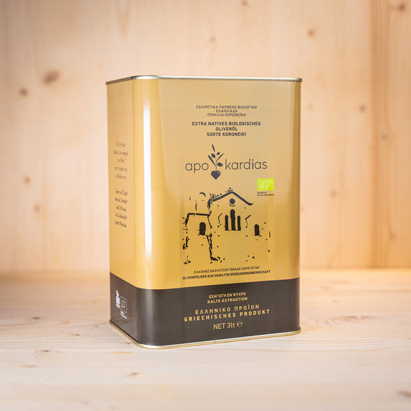 OLIVENÖL APOKARDIAS BIO - aus Griechenland, bio olivenöl aus griechenland, Sorte Koroneiki, 31c, flüssiges Gold aus der Natur