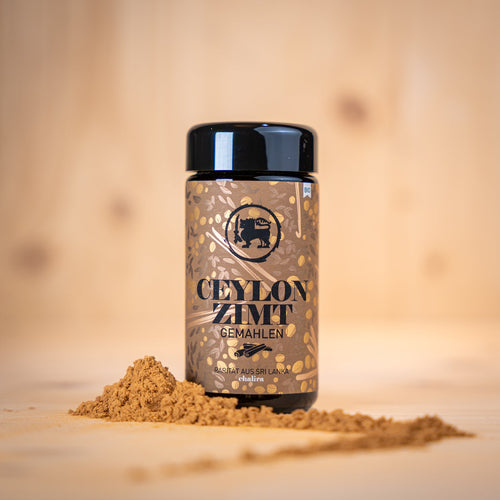 Ceylon-Zimt gemahlen Glas