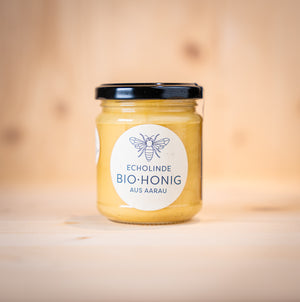 Bio-Honig Echolinde aus Aarau 250 ml hell im Glas
