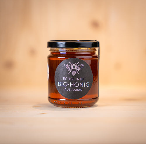 Bio-Honig Echolinde aus Aarau 250 ml dunkel im Glas