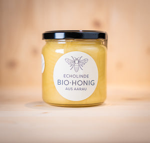 Bio-Honig Echolinde aus Aarau 500 ml hell im Glas
