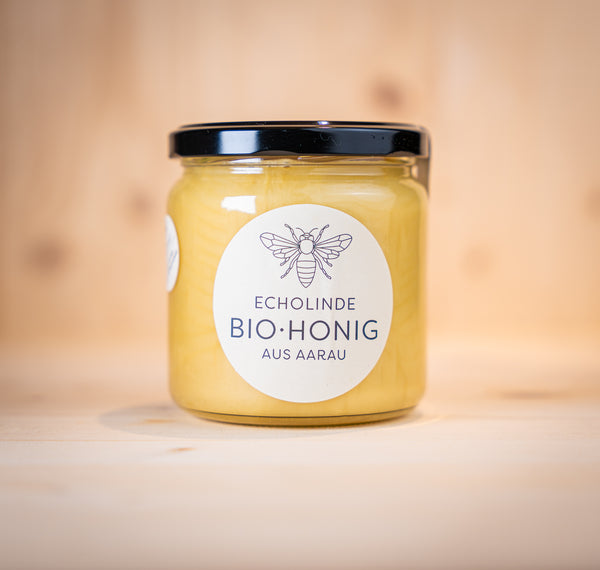Bio-Honig Echolinde aus Aarau 500 ml hell im Glas