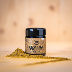 Fenchel-Pollen Blüten Glas