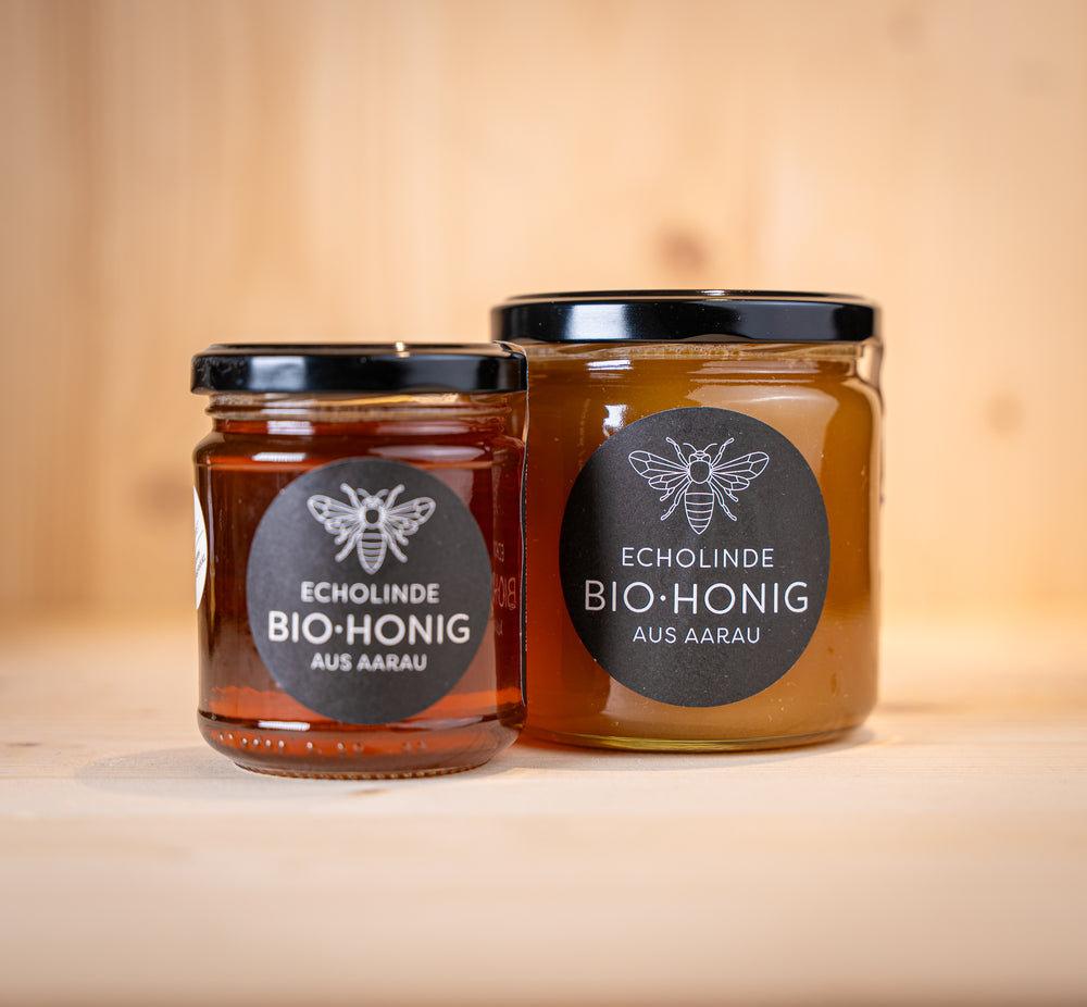 Zwei Honiggläser klein und gross