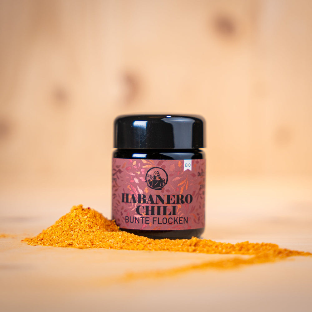 Habanero-Chili bunte Flocken Glas