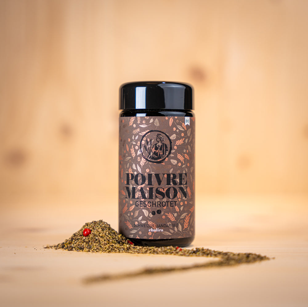 Poivre Maison geschrotet Glas