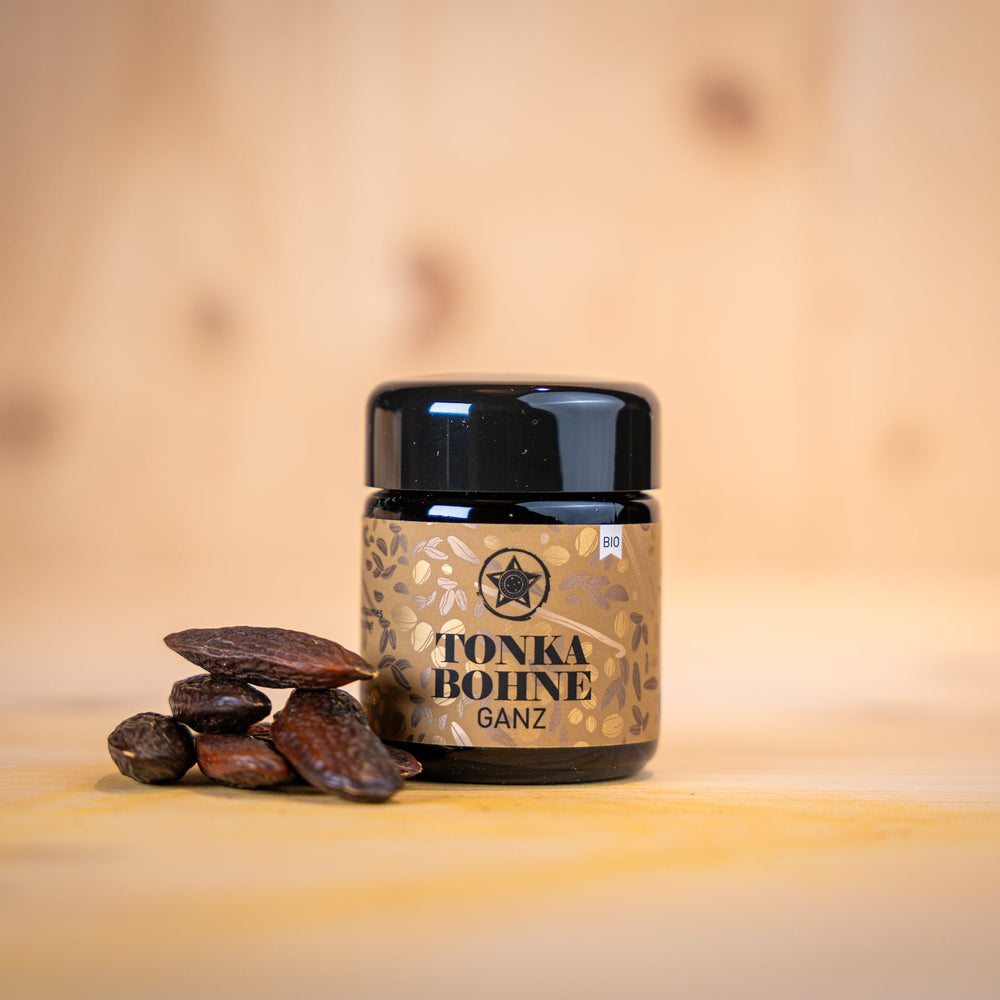 Tonka-Bohne ganz Glas
