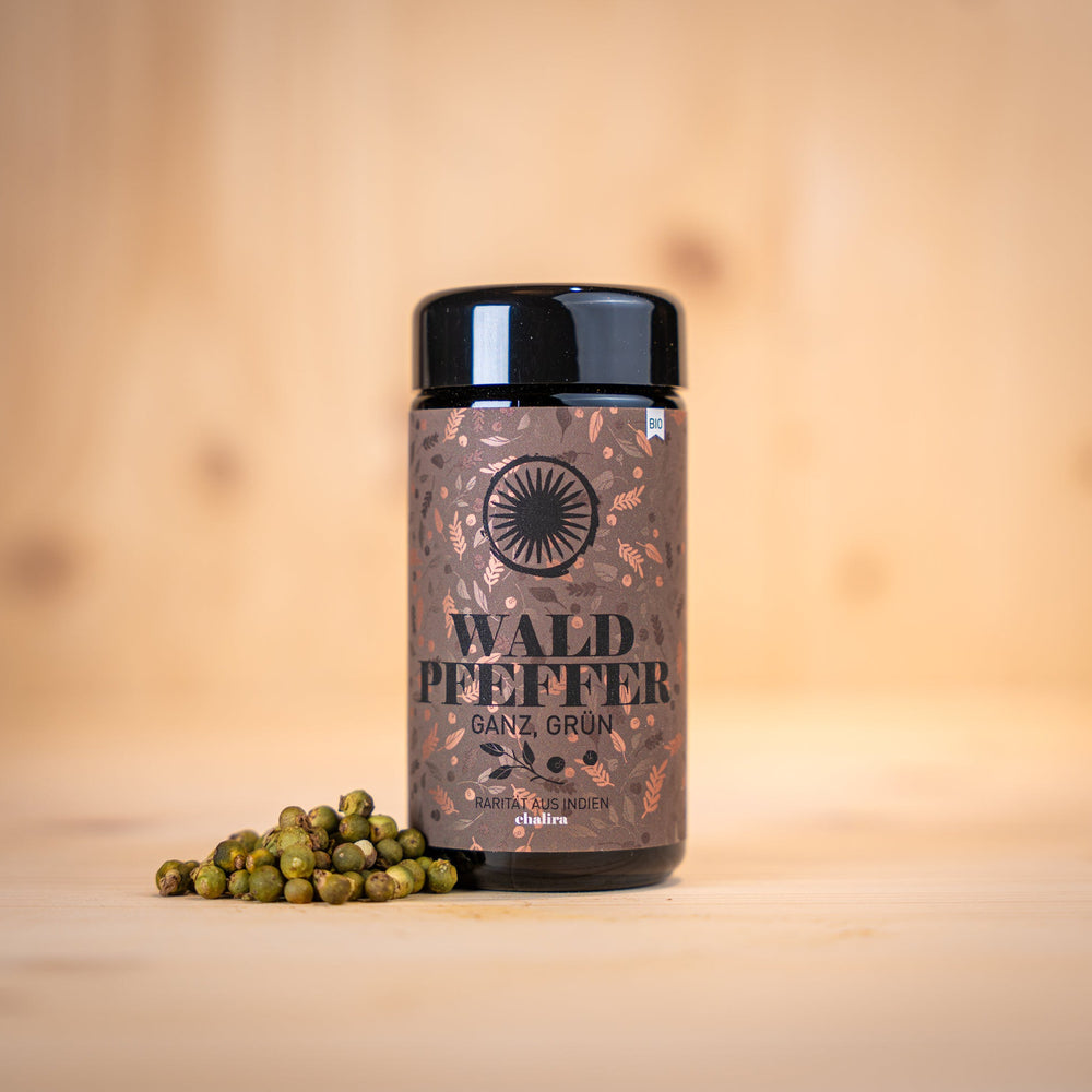 Waldpfeffer ganz, grün Glas