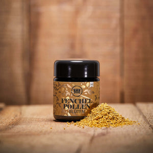 Fenchelpollen im kleinen Glas