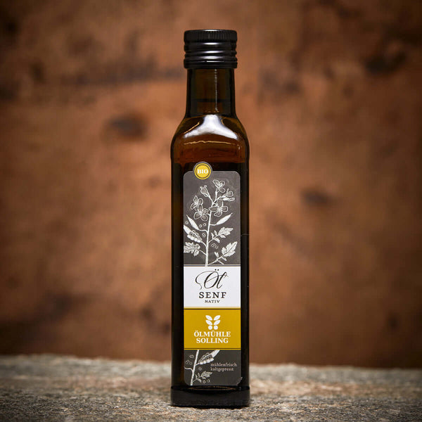 Senföl Ölmühle Solling grosse Flasche