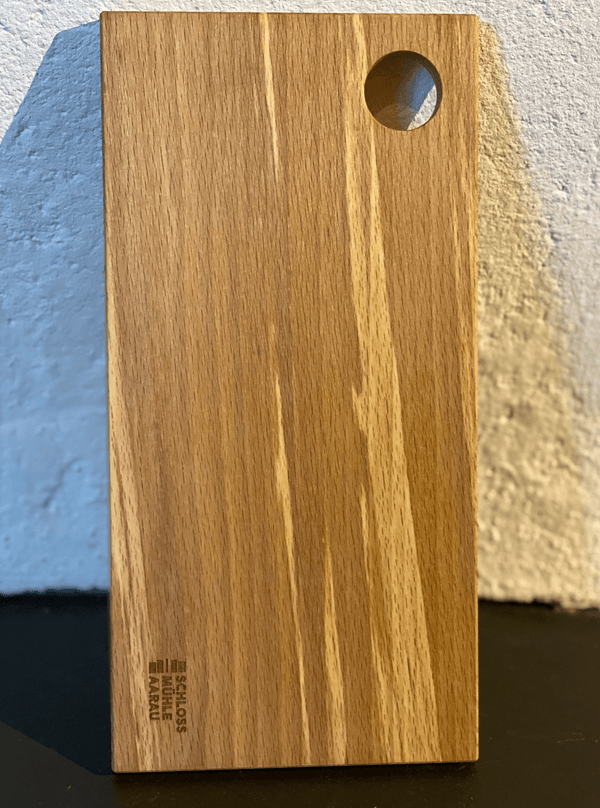 Holzbrett mit Griffloch Marmorbuche